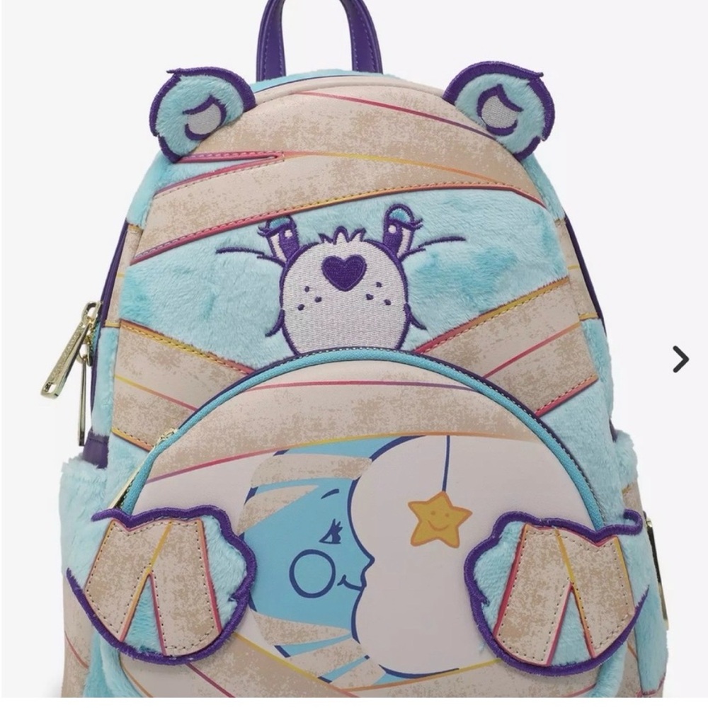 Loungefly Care Bears X Universal Monsters Bedtime Bear Mummy Mini-Backpack